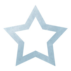 A geometric element isolated on a white background. Winter illustration.