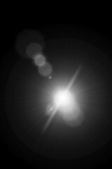 Fototapeta premium lights effects isolated on black backgrounds