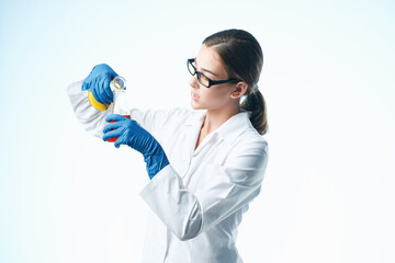 laboratory assistant research biology ecology experiment isolated background