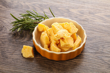 Pieces of delicous parmesan cheese