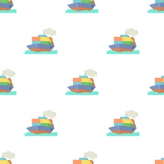 Ship pattern seamless background texture repeat wallpaper geometric vector