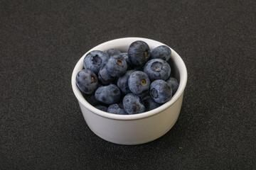 Ripe sweet tasty blueberries heap