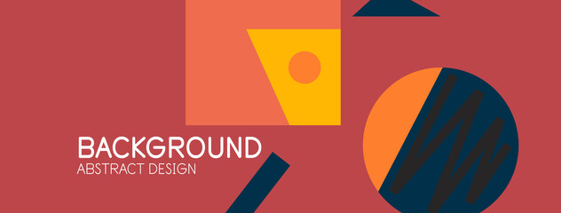 Abstract background with blocks, lines, geometric shapes. Techno or business concept for wallpaper, banner, background, landing page