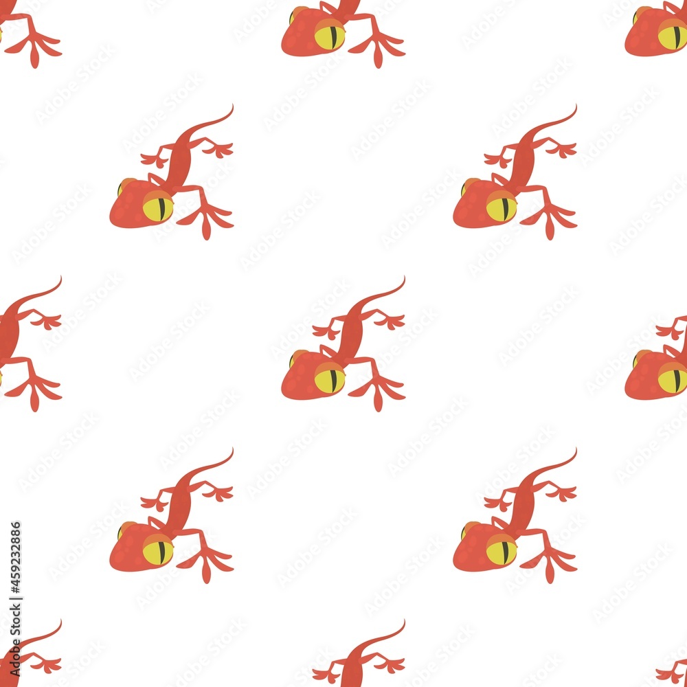 Poster gecko pattern seamless background texture repeat wallpaper geometric vector