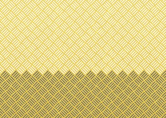 Fototapeta premium 金色のツートンの算木崩し模様、和柄背景