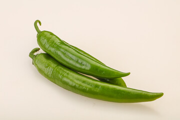 Ripe tasty spicy green pepper