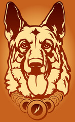 Dog Champion Chepherd