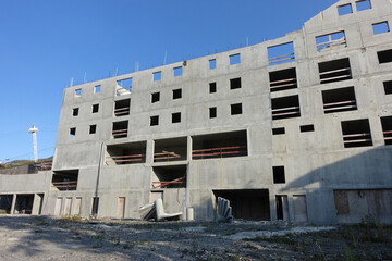 Chantier de construction abandonné