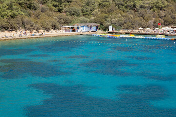 front view empty sea texture background