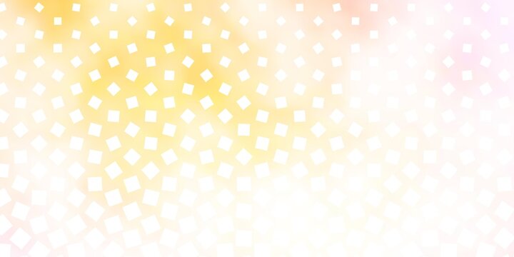 Light Pink, Yellow vector template in rectangles. Modern design with rectangles in abstract style. Design for your business promotion.