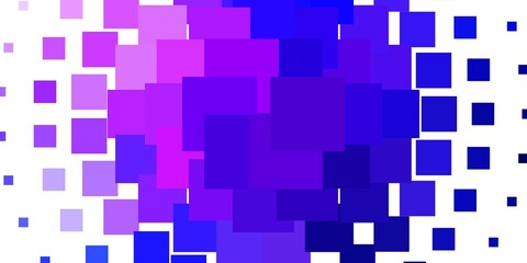 Light Pink, Blue vector pattern in square style. Modern design with rectangles in abstract style. Template for cellphones.