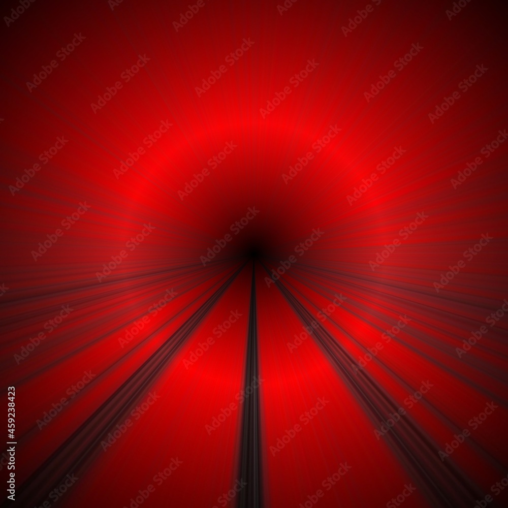 Poster 3d circular glowing design in vivid red to black coloured gradient in unique creative style patterns