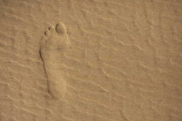 Fussabdruck im Sand