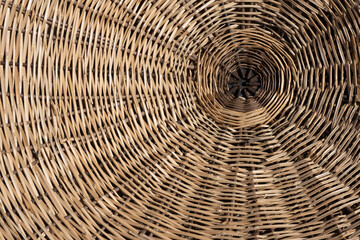 Fototapeta premium straw umbrella texture background, front view