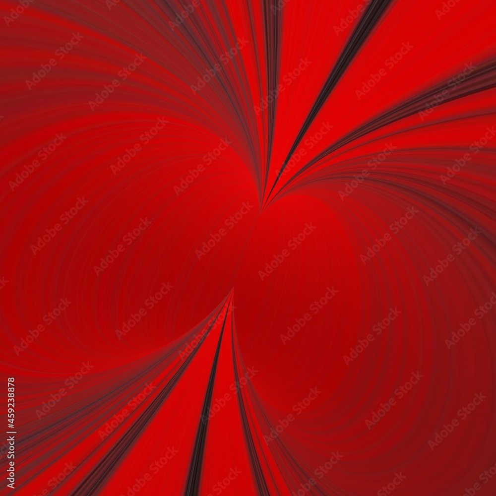 Poster repeating design in vivid red to black coloured gradient in unique glowing style patterns