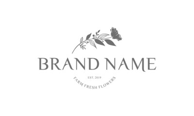 Logo Farm Fresh Flower Design
