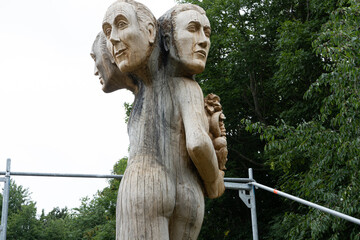rzeźba w Kap Arkona na wyspie Rugii w Niemczech, 2021