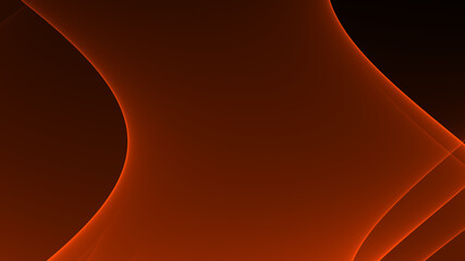 Abstrakter Hintergrund 4k orange rot hell dunkel schwarz Wellen Linien Banner