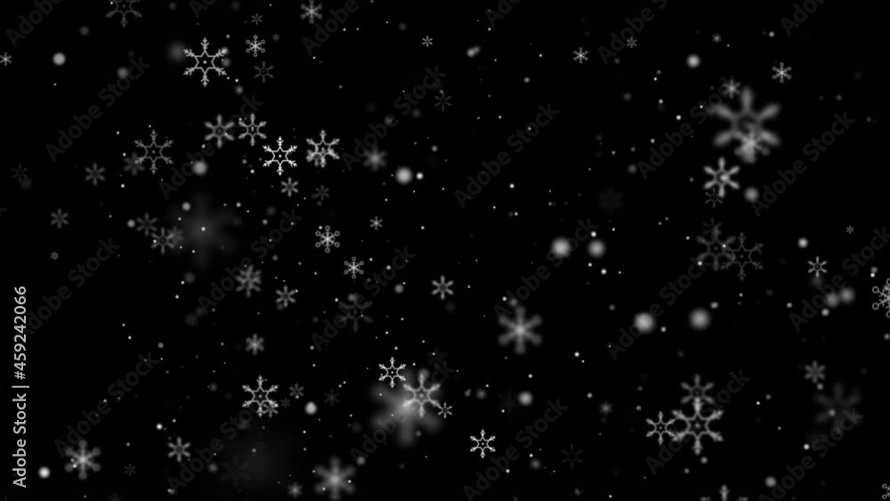 Poster abstract background christmas with lighting, glittering, snowflake and particle dark and grain proce