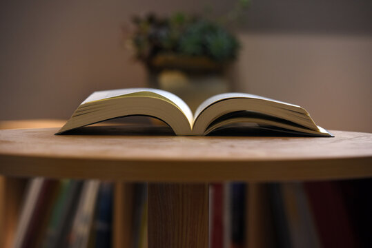 open book on table