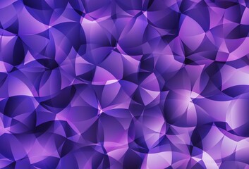 Light Purple vector gradient triangles pattern.