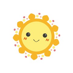 にっこり笑顔のおひさまキャラクター