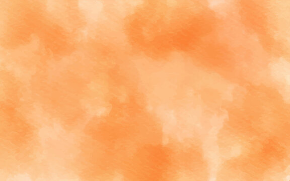 abstract orange watercolor texture vector illustration. Abstract red watercolor on white background. orange color splashing on the paper.