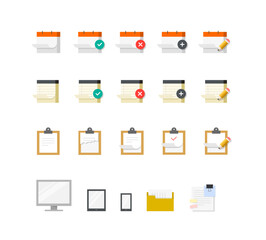 flat icons for web and mobile applications