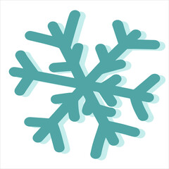 Vector hand-drawn illustration. Snowflakes doodle for icons, illustrations, pattern, backgrounds and stickers.