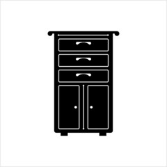 Dresser Icon, Drawers Icon, Sliding Drawer