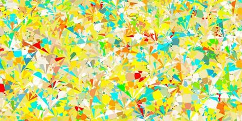 Light Blue, Yellow vector background with triangles.