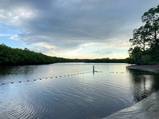 sunset on the Loxahatchee River in Florida