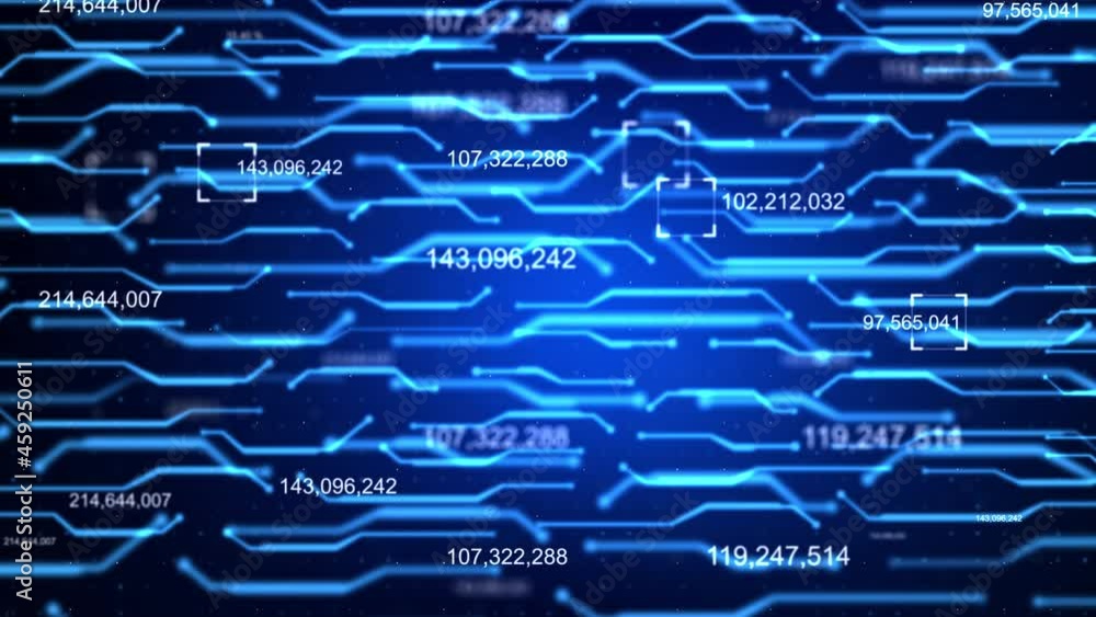 Poster abstract background with dot and connection line for data networking, technology cyber and futuristi