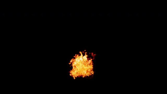 Realistic burning and blazing with true colors of flames and fire Isolated by Alpha channel (transparent background) Use it to enhance any video presentation or animation movie or Cinematic clips