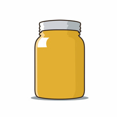 bottle glass of honey vector design