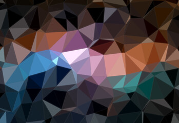 Geometrical background, modern colorful low polygon abstract