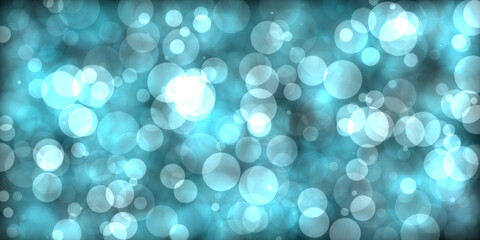 abstract blue background with bokeh