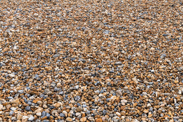 Abstract of pebbles on a beach