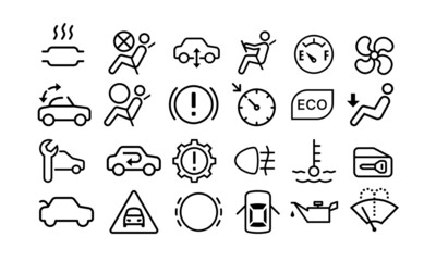 cari interior icon outline style with white background