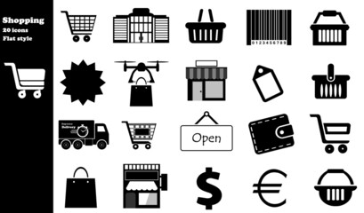 Shopping en 20 icônes, collection