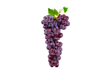 Grapes. Purple seedless grapes. Isolated fruit background on a white background.