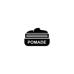 Barber pomade simple flat icon vector
