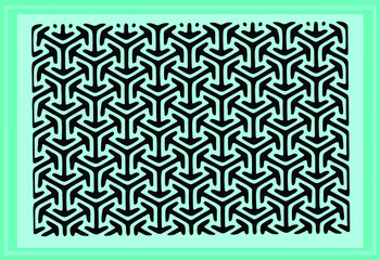 The cube-shaped pattern on a blue background,
2d vector drawing