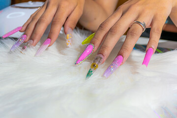 Professional manicure.