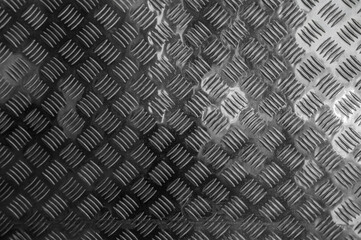 Background of metal diamond plate in silver color.