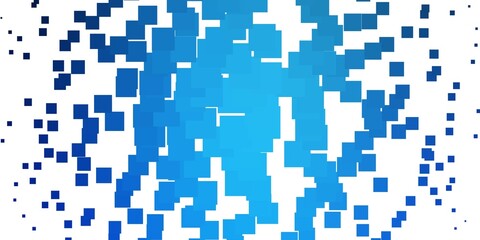 Light BLUE vector backdrop with rectangles.