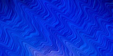 Fototapeta premium Dark Pink, Blue vector background with bent lines. Colorful geometric sample with gradient curves. Design for your business promotion.