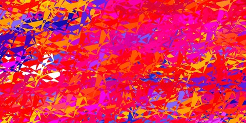 Light blue, green vector background with polygonal forms.