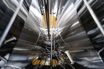 Craft beer brewing equipment in privat brewery