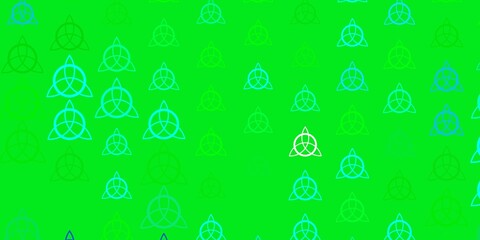 Light Multicolor vector texture with religion symbols.